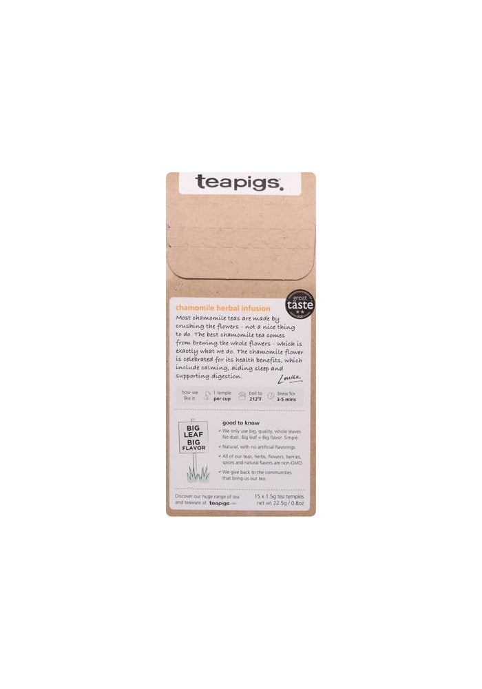 teapigs Chamomile Flowers Tea (15 Count) - Image 4